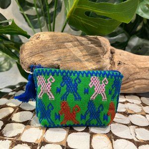 Handmade Embroidered Mexican Coin Purse